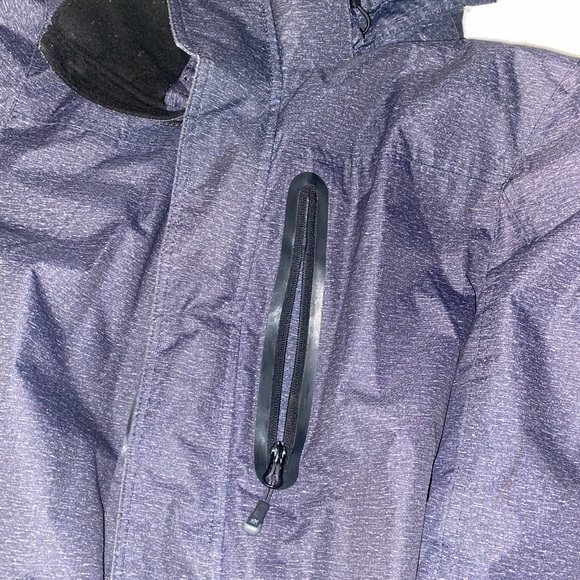 ZEROXPOSUR Mens Large Winter Hooded Grey Black Heavyweight Coat RN #117732 - Picture 5 of 7